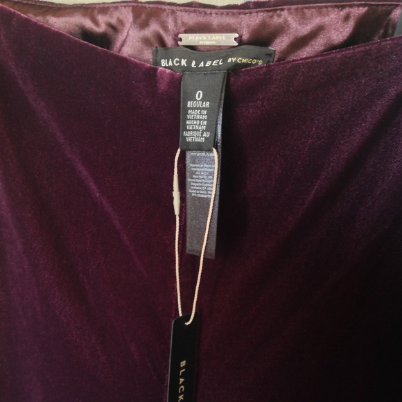 Purple Velvet Pants - Picture 5 of 7